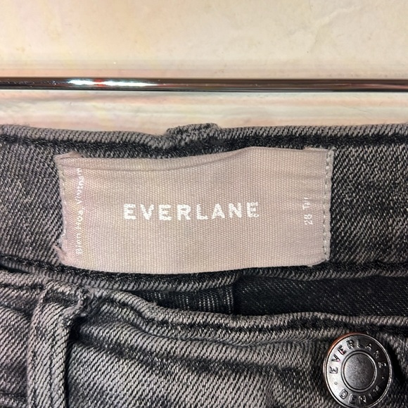 Everlane Dark Gray High Rise Skinny Jeans, Women Size 28 Tall - Picture 7 of 8